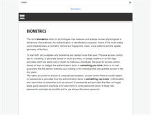 Tablet Screenshot of biometric-solutions.com